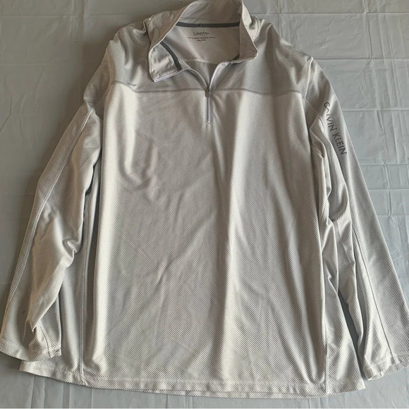 🌟HOST PICK🌟Mens Calvin Klein Performance white &  grey lightweight sweater XXL - Picture 5 of 12